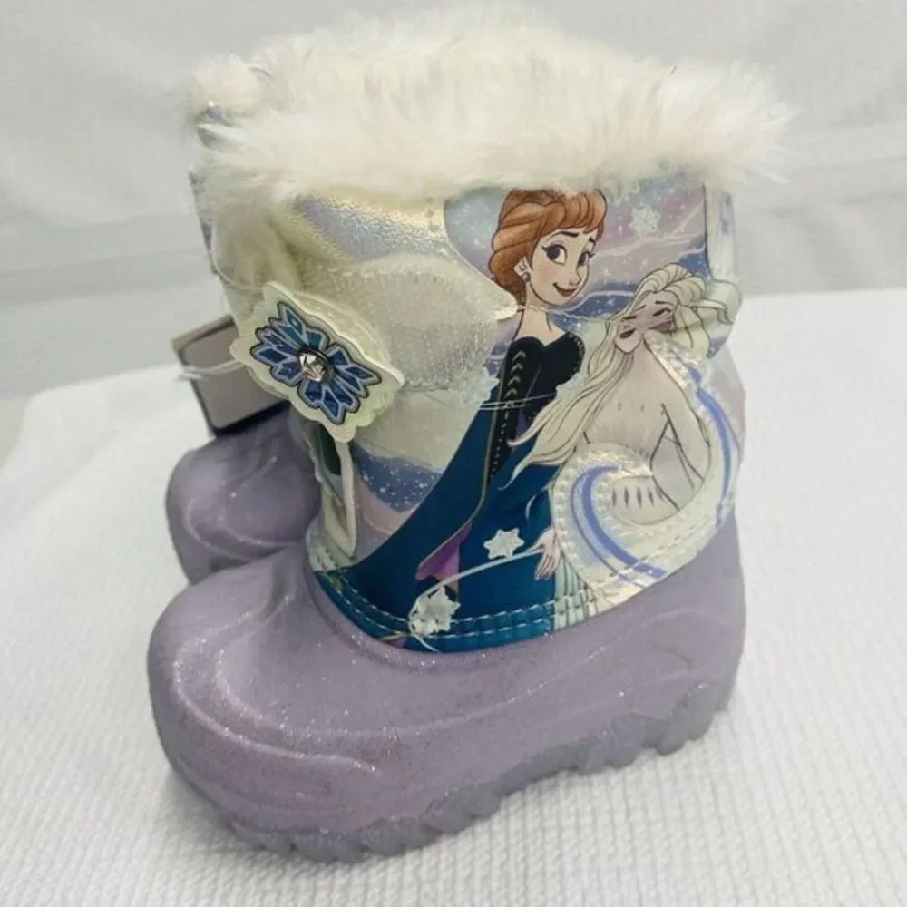 Disney® Frozen Toddler Girl's Lighted Winter Snow Boot‎ Size 5 NEW